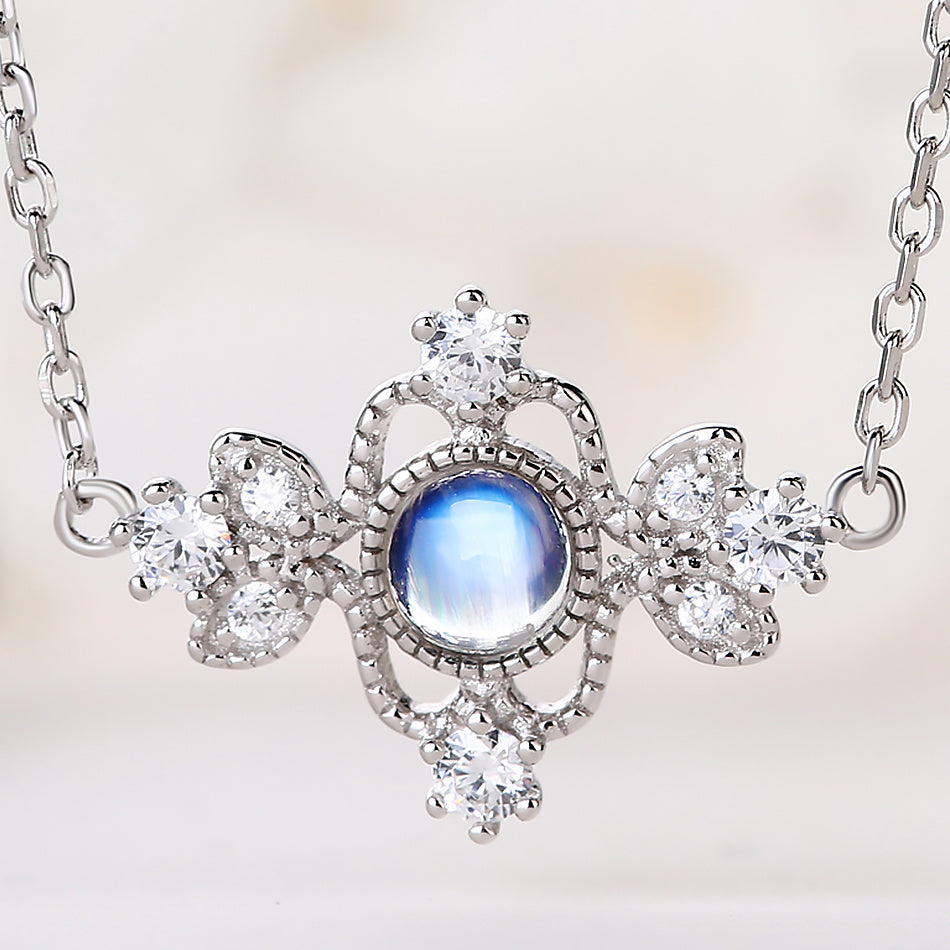 Blue Moonstone Women Necklace