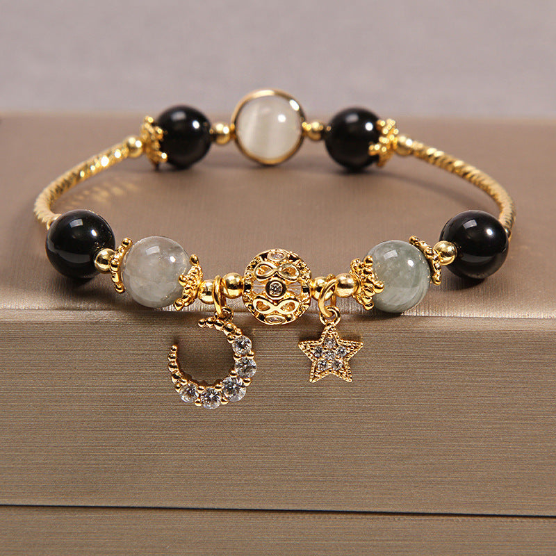 Natural Moonstone Crystal Women Bracelet