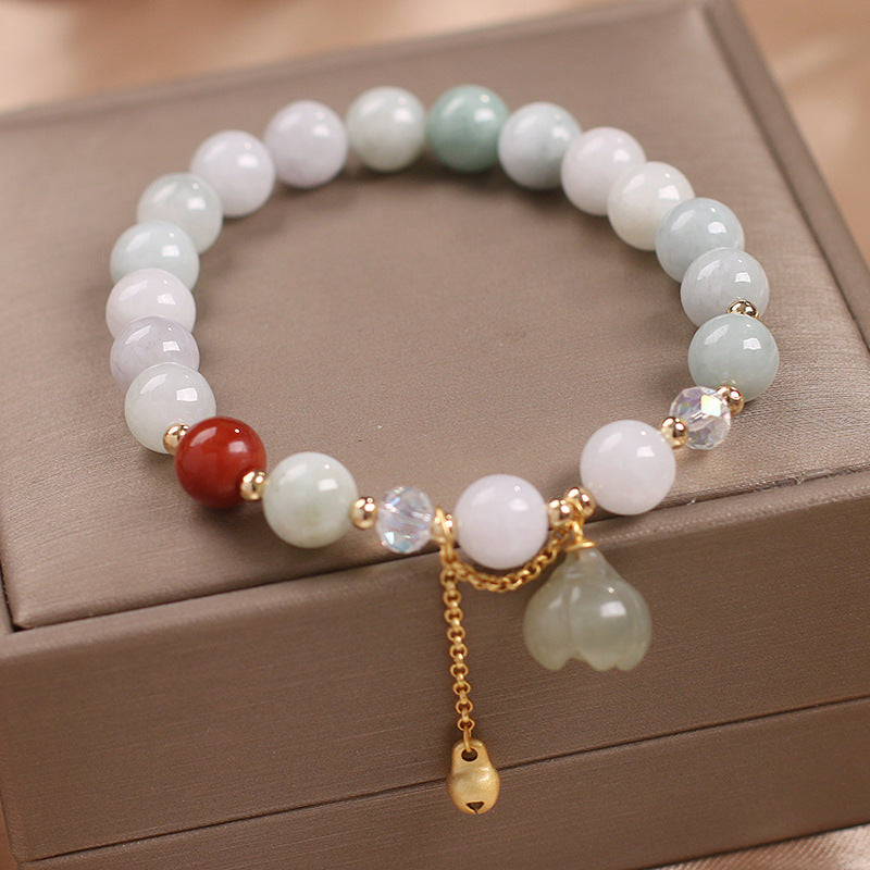 Ethnic Style Natural Agate Bead Women Bracelet