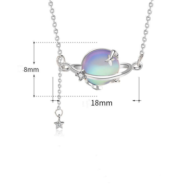 Moonstone Planet Women Necklace