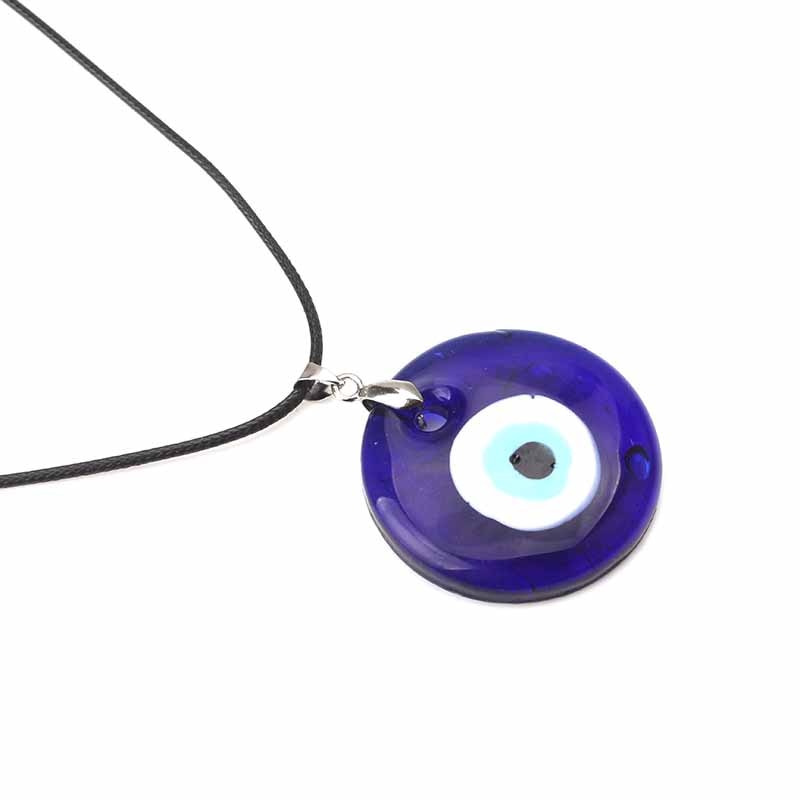 1pc Blue Glass Evil Eye 30mm Evil Eye Charms Necklace Pendants For Women Evil Eye Necklace Jewelry Accessories Findings Making