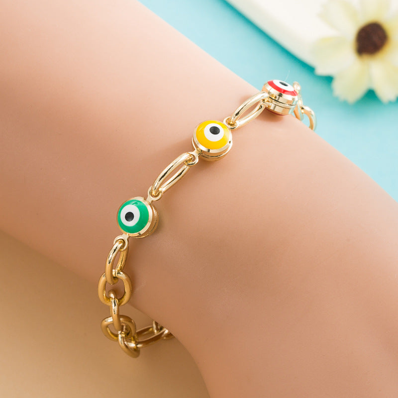 Trend High Personality Devil Eye Bracelet Evil Eye Fashion Street Shooting Trend Bracelet