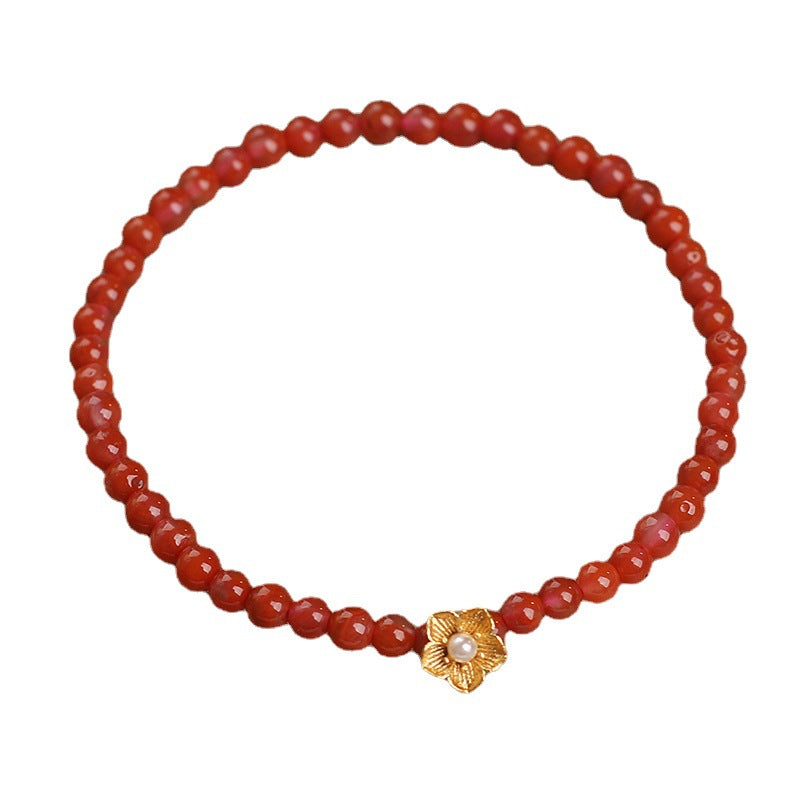 Natural Agate Beaded Bracelet For Women