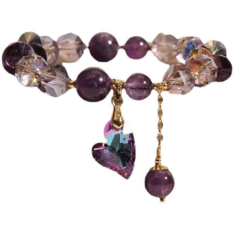 Natural Amethyst Women Bracelet