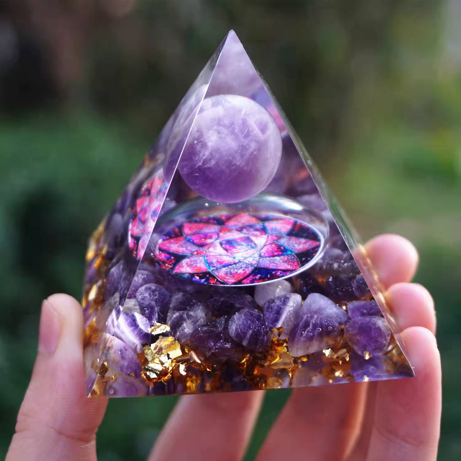 Magic Reiki Energy Amethyst Ornament Home Decor