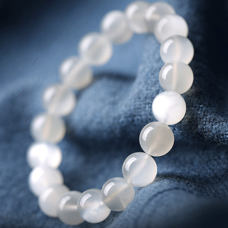 Natural Moonstone Bracelet Women's White Crystal