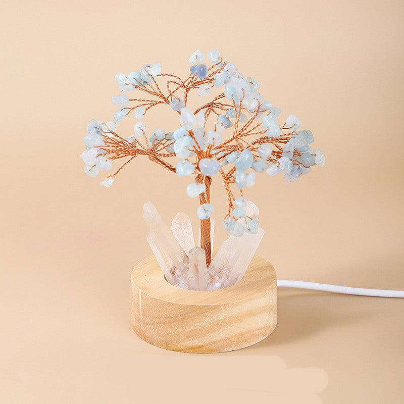 Art Lamp Home Creative Crystal Tree Decoration