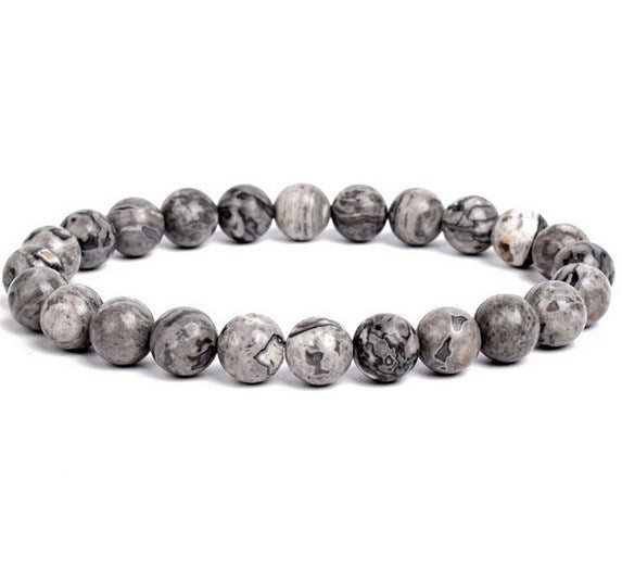 Unisex 8mm Yoga DIY Agate Beads Bracelet