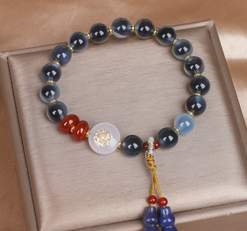 Candy Heart Agate Bracelet Niche Women