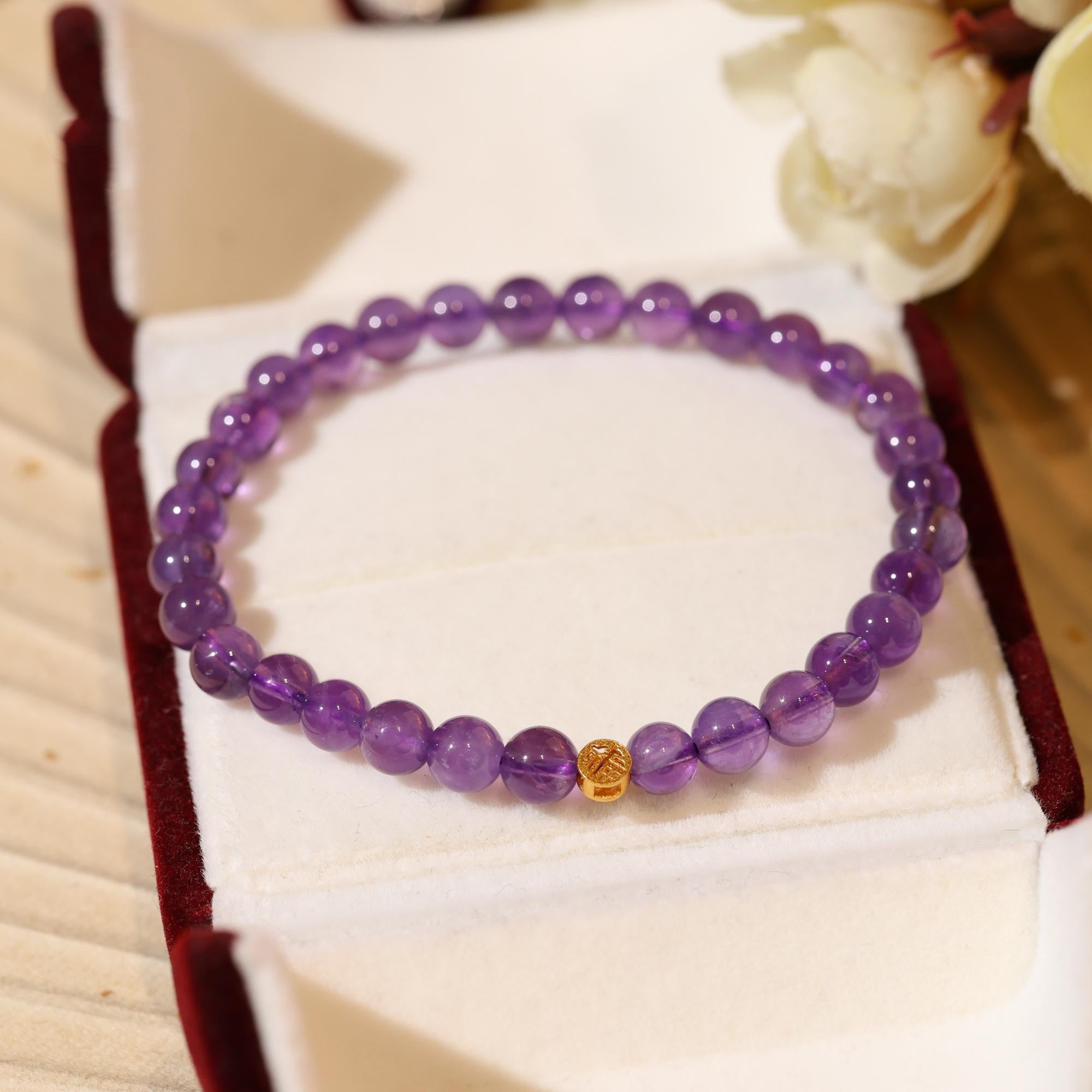 Amethyst Luck Money Women Bracelet