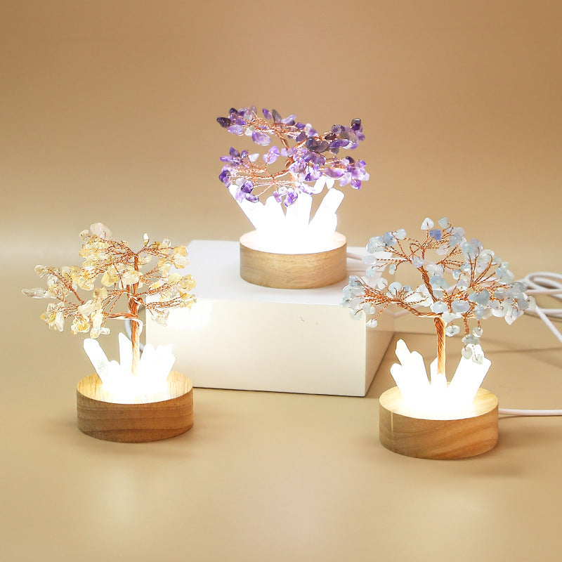 Art Lamp Home Creative Crystal Tree Decoration