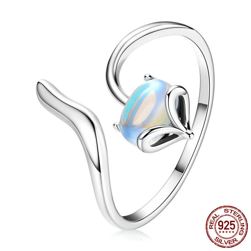 Moonstone Fashion Rabbit Women Ring