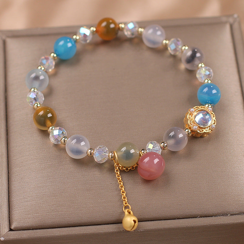 Women's Heart Agate Bracelet National Fashion Ethnic Style