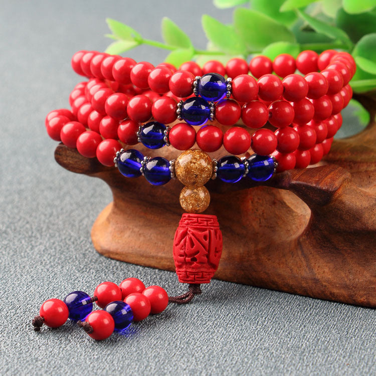 Red Agate Women's Bracelet 6m108 Buddha Beads