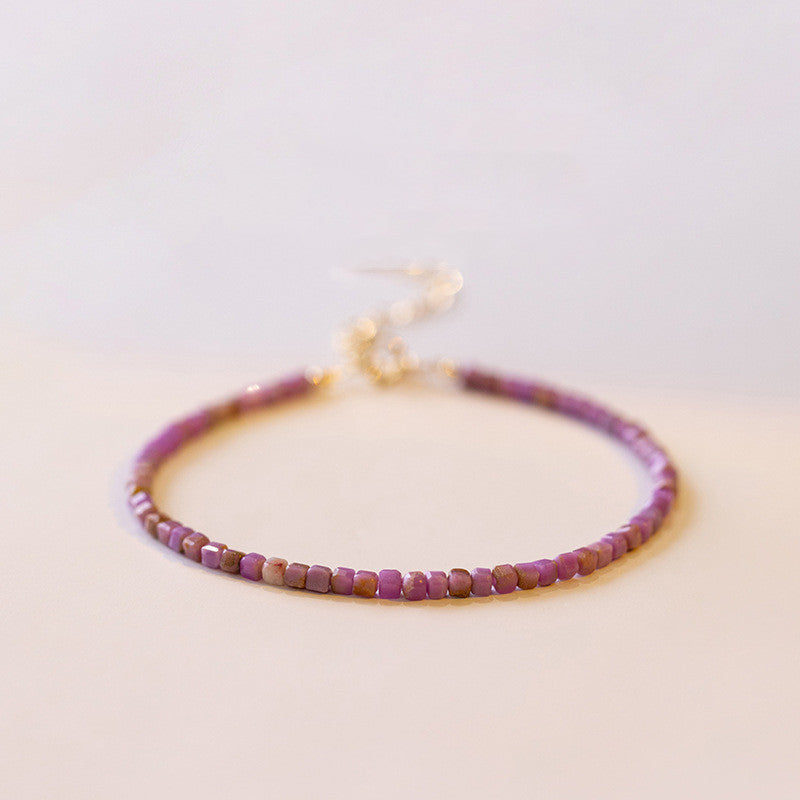 Women Simple Natural Amethyst Women Bracelet