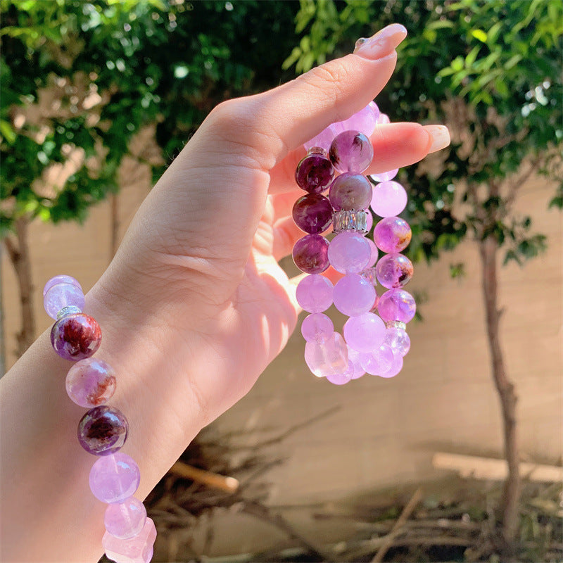 Lavender Amethyst DIY Bracelet Single Circle