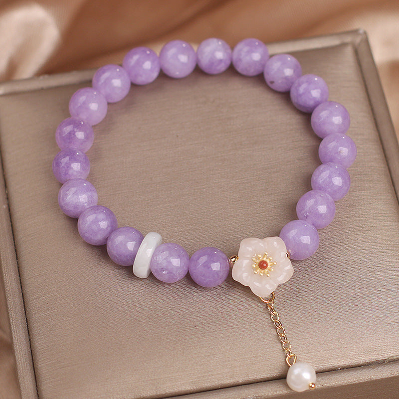 Peach Blossom Amethyst Bracelet For Women