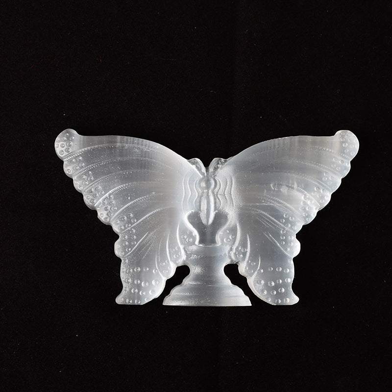 Selenite Butterfly Gypsum Morocco Transparent Handicraft Ornaments Home Decor