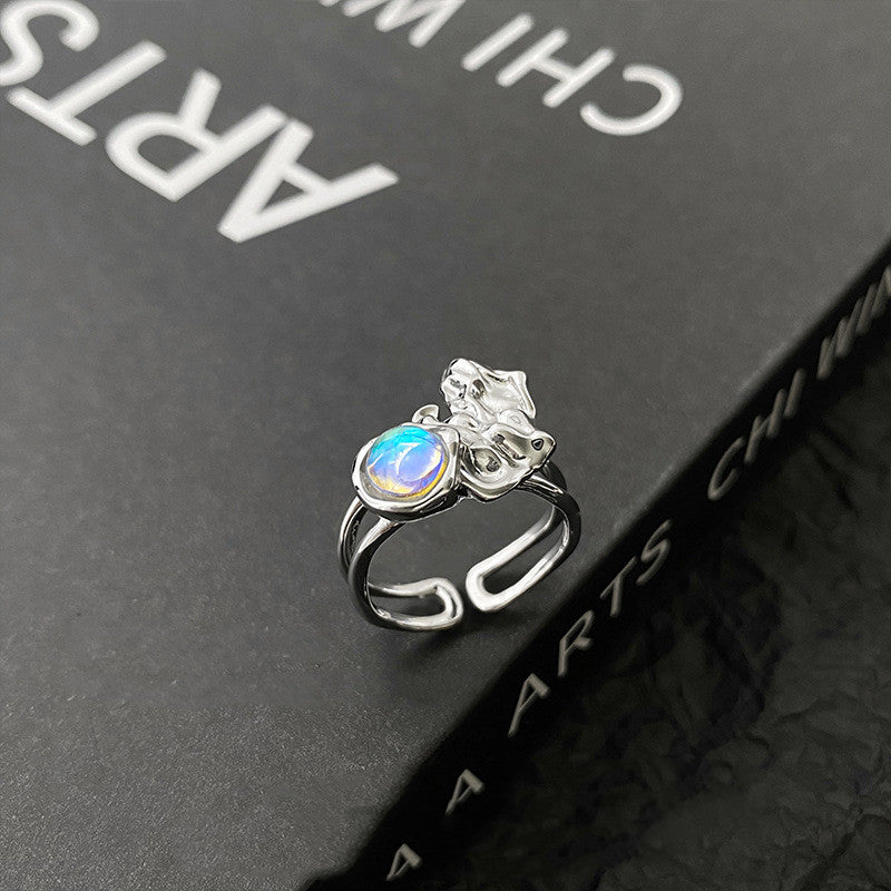 Fashion Personality New Moonstone Women Ring