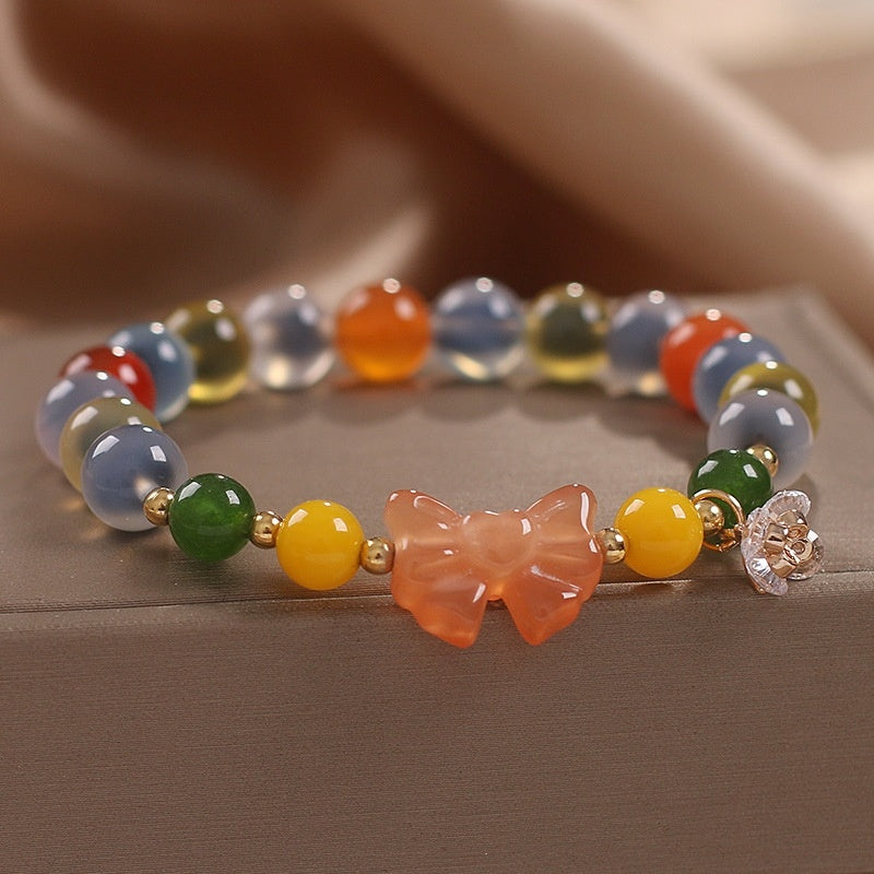 Heart Agate Bracelet Women Sweet