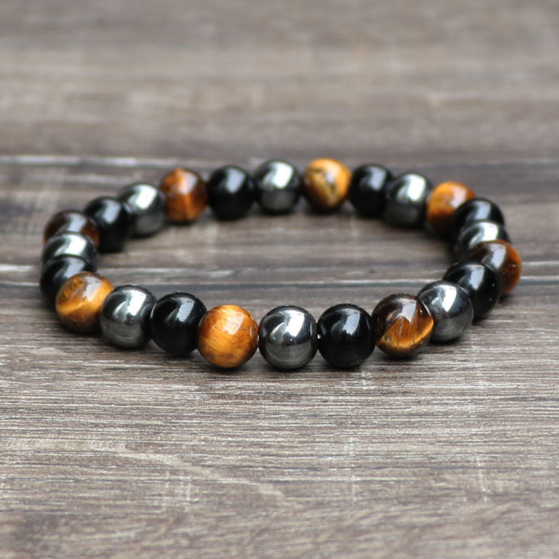 Tigereye Haematite Bracelets For Men And Women couple