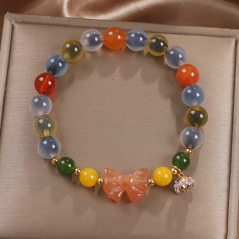 Heart Agate Bracelet Women Sweet