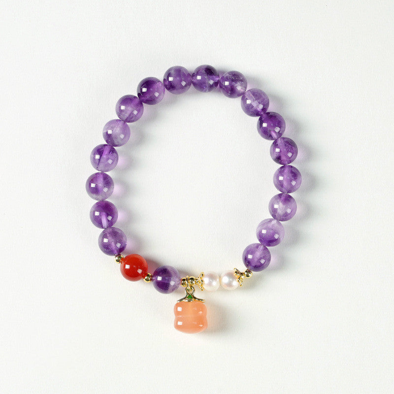 Women's Fashion Natural Amethyst Bracelet