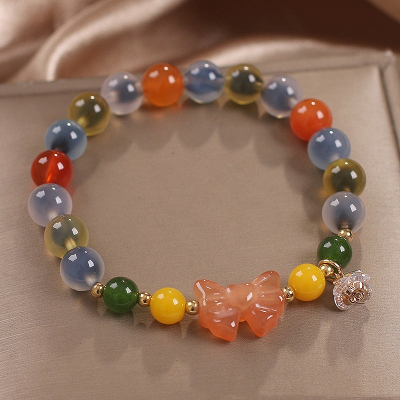 Heart Agate Bracelet Women Sweet