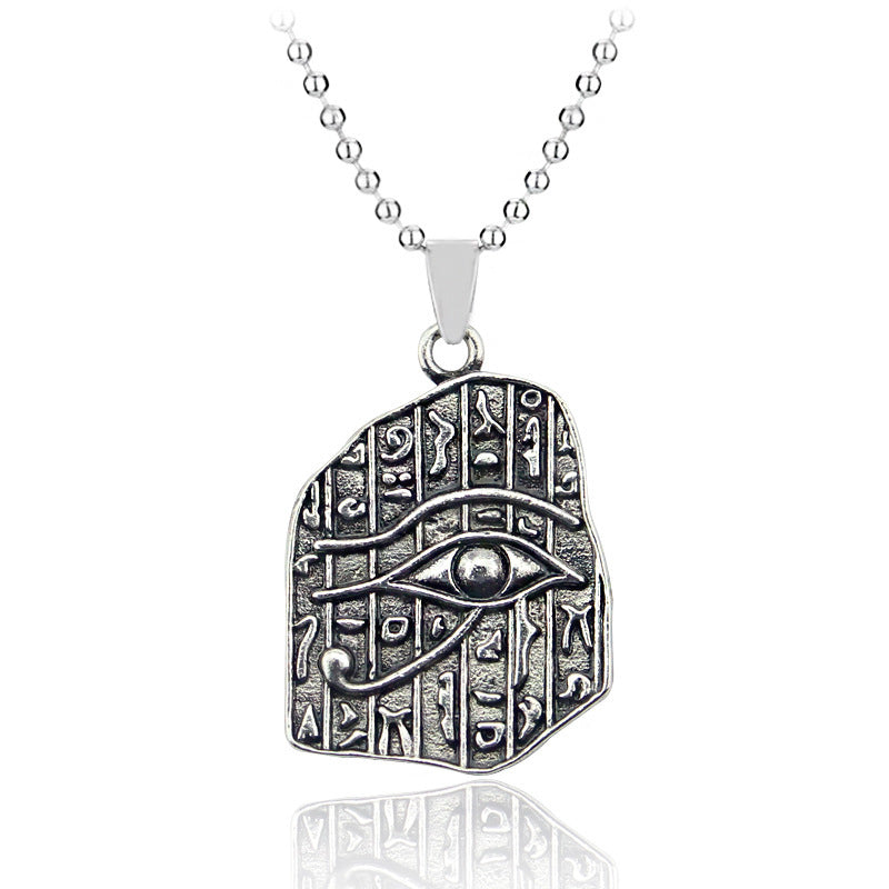 Egyptian Eagle Head God Pharaoh Eye of Horus Alloy Necklace