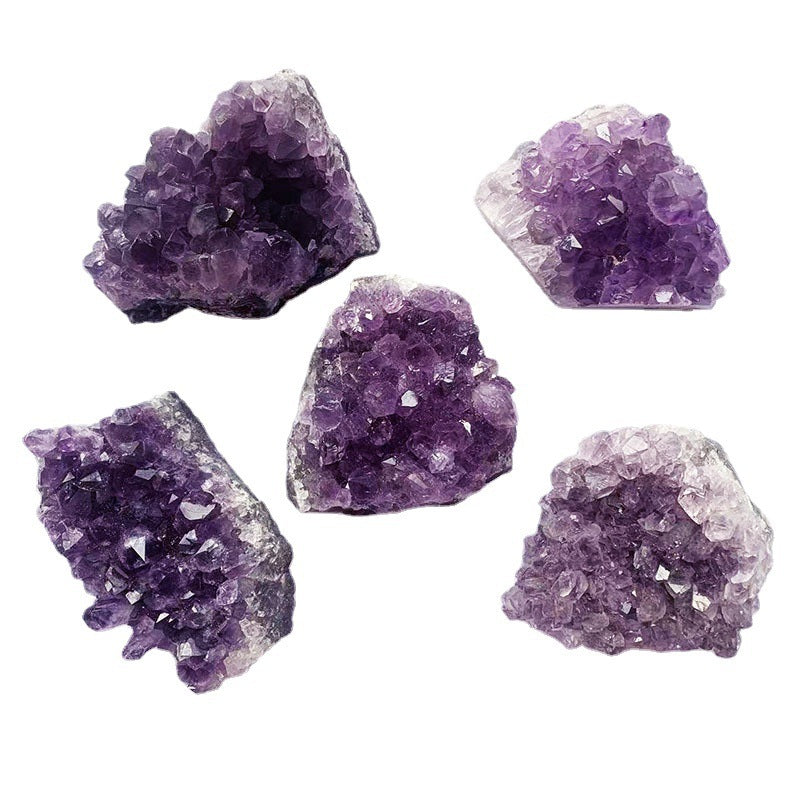 Natural Crystal Amethyst Block Ornaments Home Decor