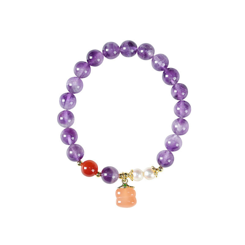 Women's Fashion Natural Amethyst Bracelet