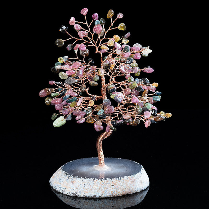 Crystal Lucky Tree Fortune Tree Agate Handmade Crafts